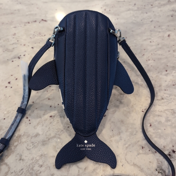 Kate Spade Shore Thing Whale Crossbody Purse NWOT - Picture 6 of 11